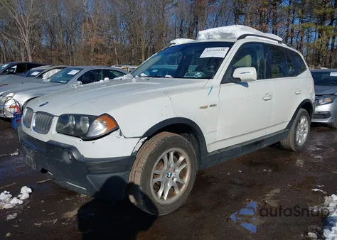 2004 BMW X3 2.5I from USA, damaged, VIN WBXPA73494WC35766